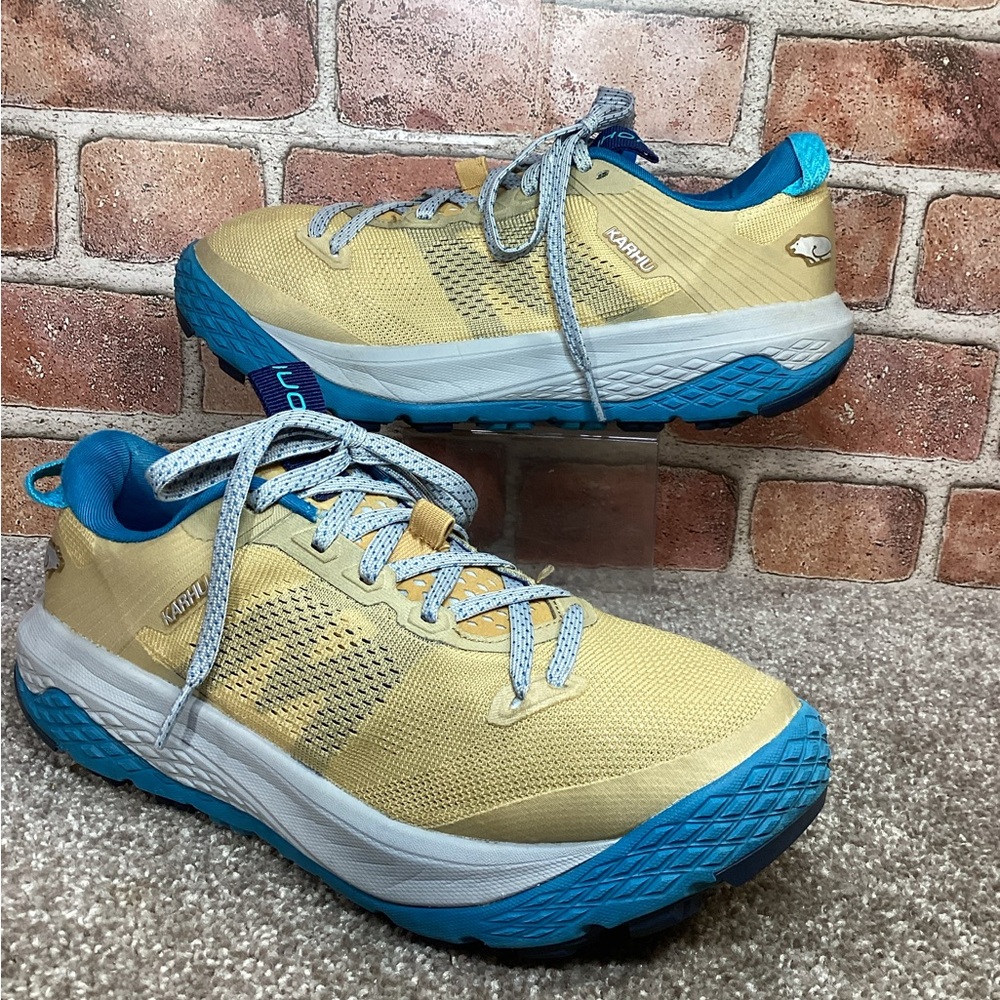 Karhu Women's Yellow and Blue Athletic Running Shoes